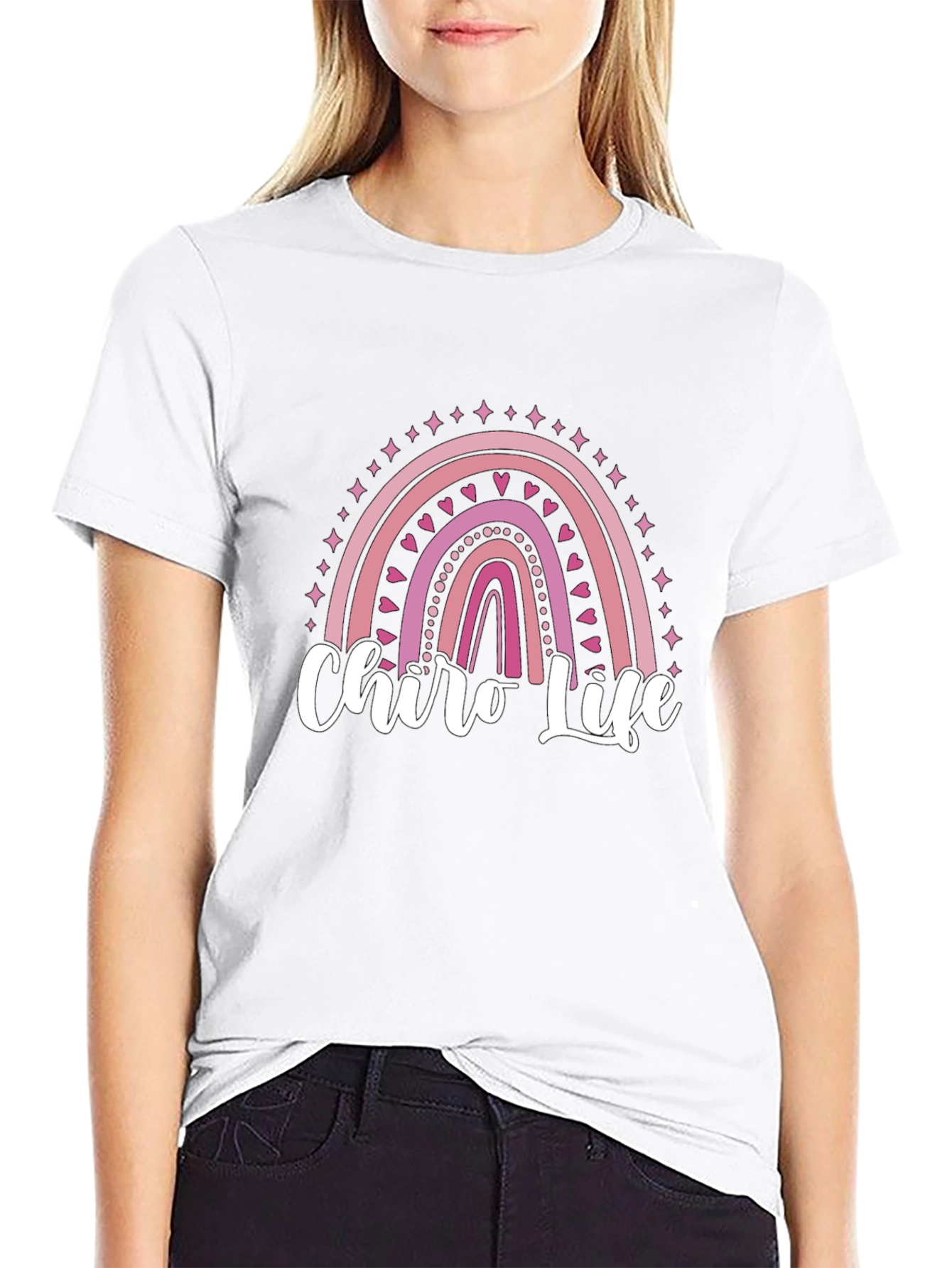 Chiro Life Rainbow Graphic T-Shirt