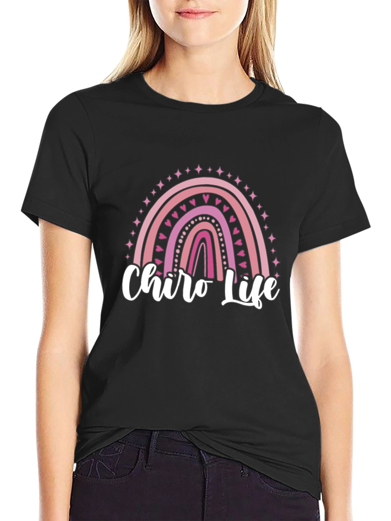 Chiro Life Rainbow Graphic T-Shirt