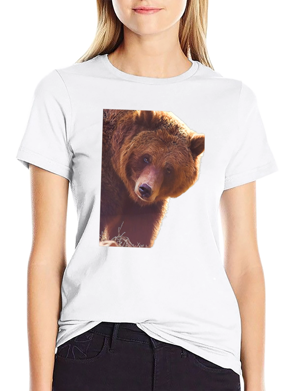 Bear Graphic Black T-Shirt