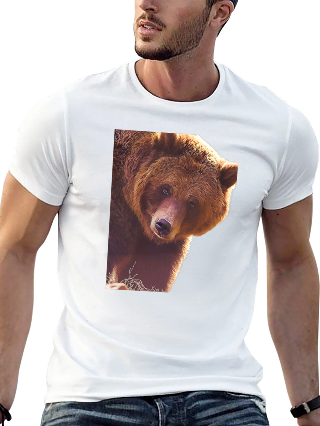 Bear Graphic Black T-Shirt