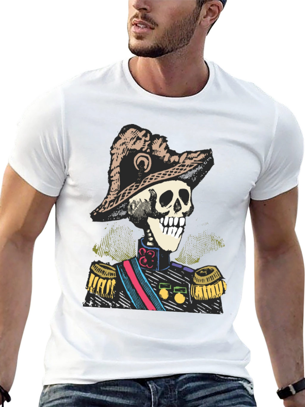 Skeleton General T-Shirt - Unique Design