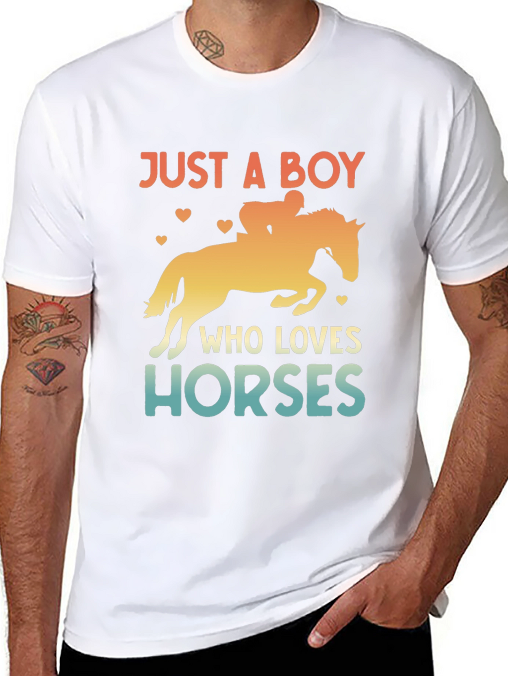 Just a Boy Who Loves Horses T-Shirt