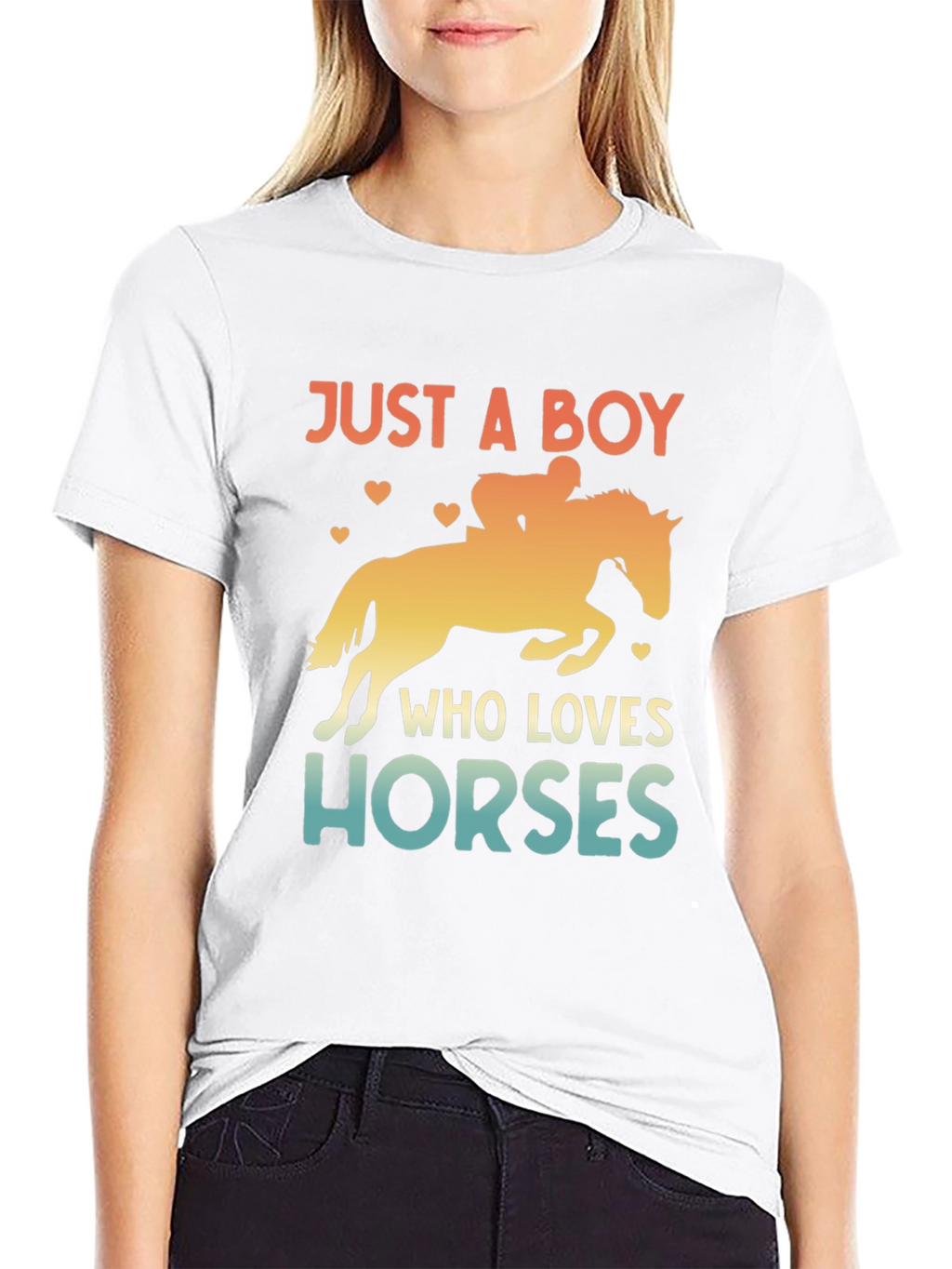 Just a Boy Who Loves Horses T-Shirt