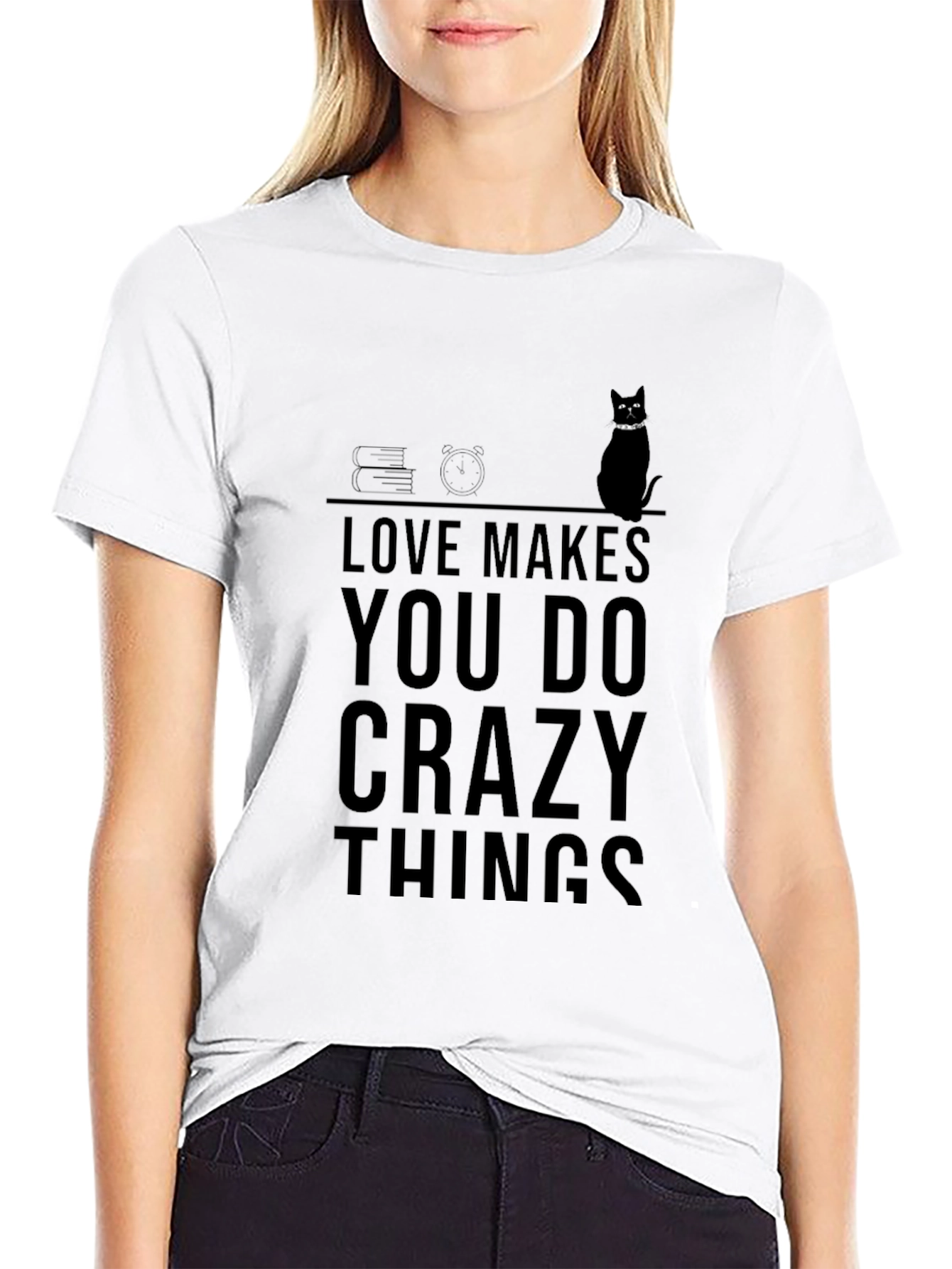 Crazy Things Cat T-Shirt - Unique Graphic Tee for Cat Lovers