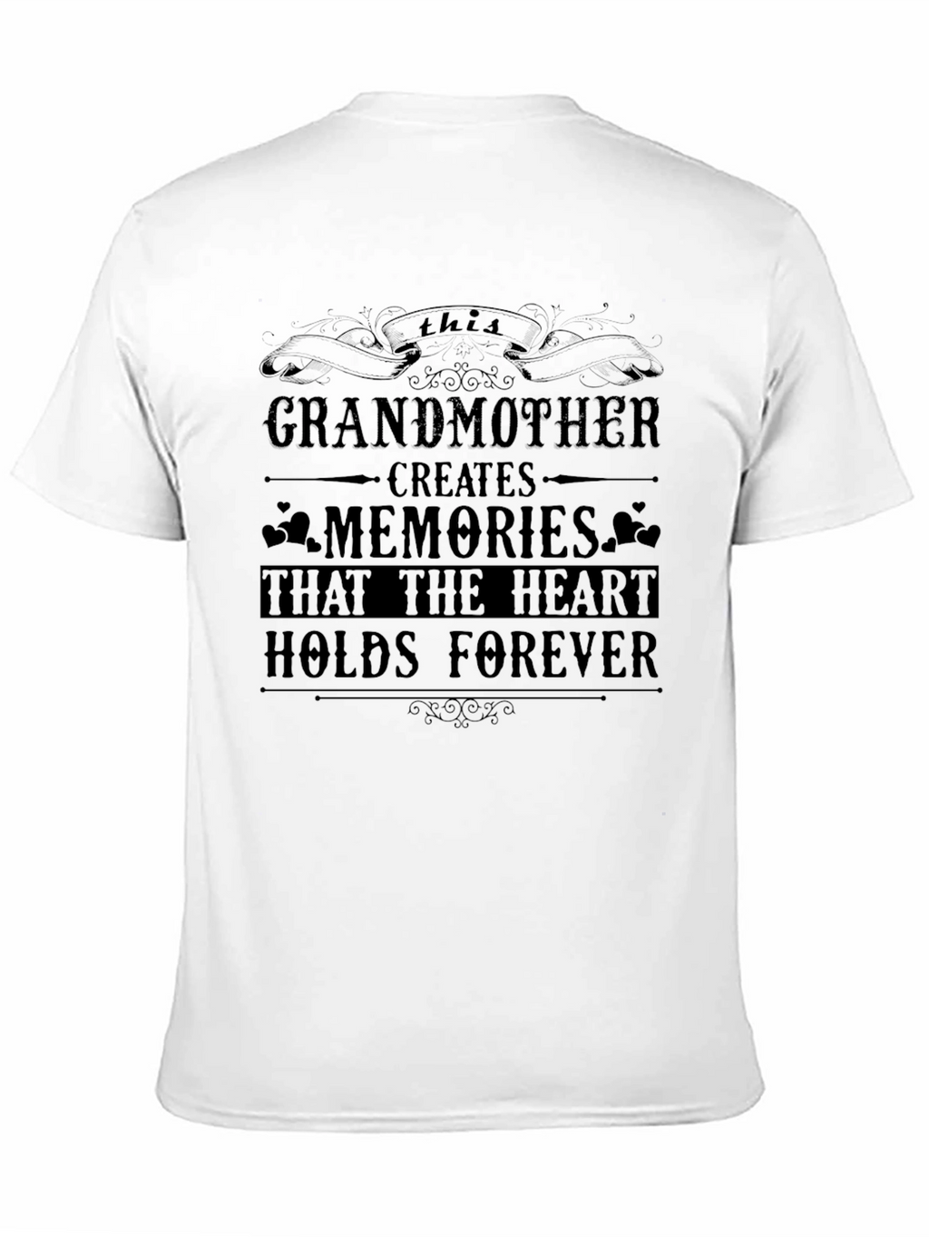 Grandmother Creates Memories Black T-Shirt