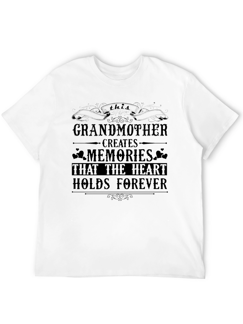 Grandmother Creates Memories Black T-Shirt
