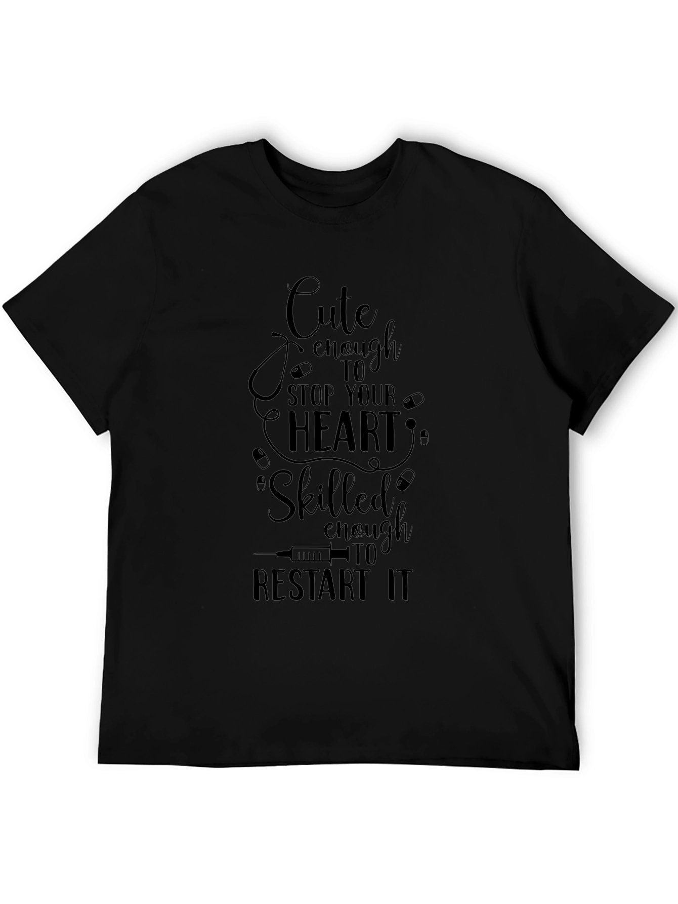 Cute Nurse T-Shirt: Stop & Restart Heart