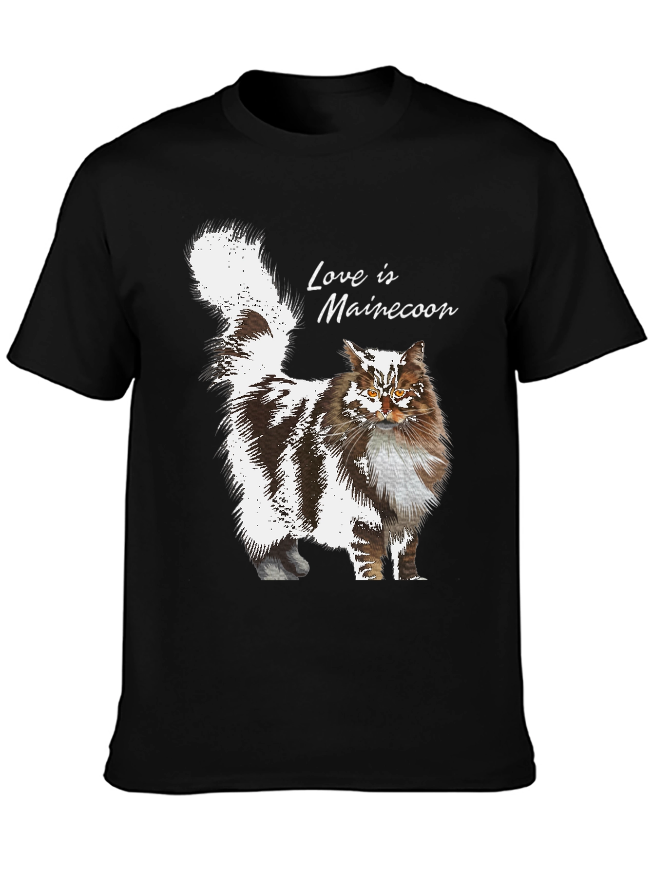 Maine Coon Cat T-Shirt - Love is Maine Coon Tee