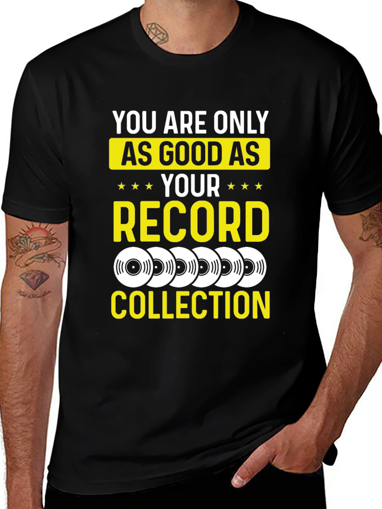Record Collection T-Shirt - Music Lover Tee