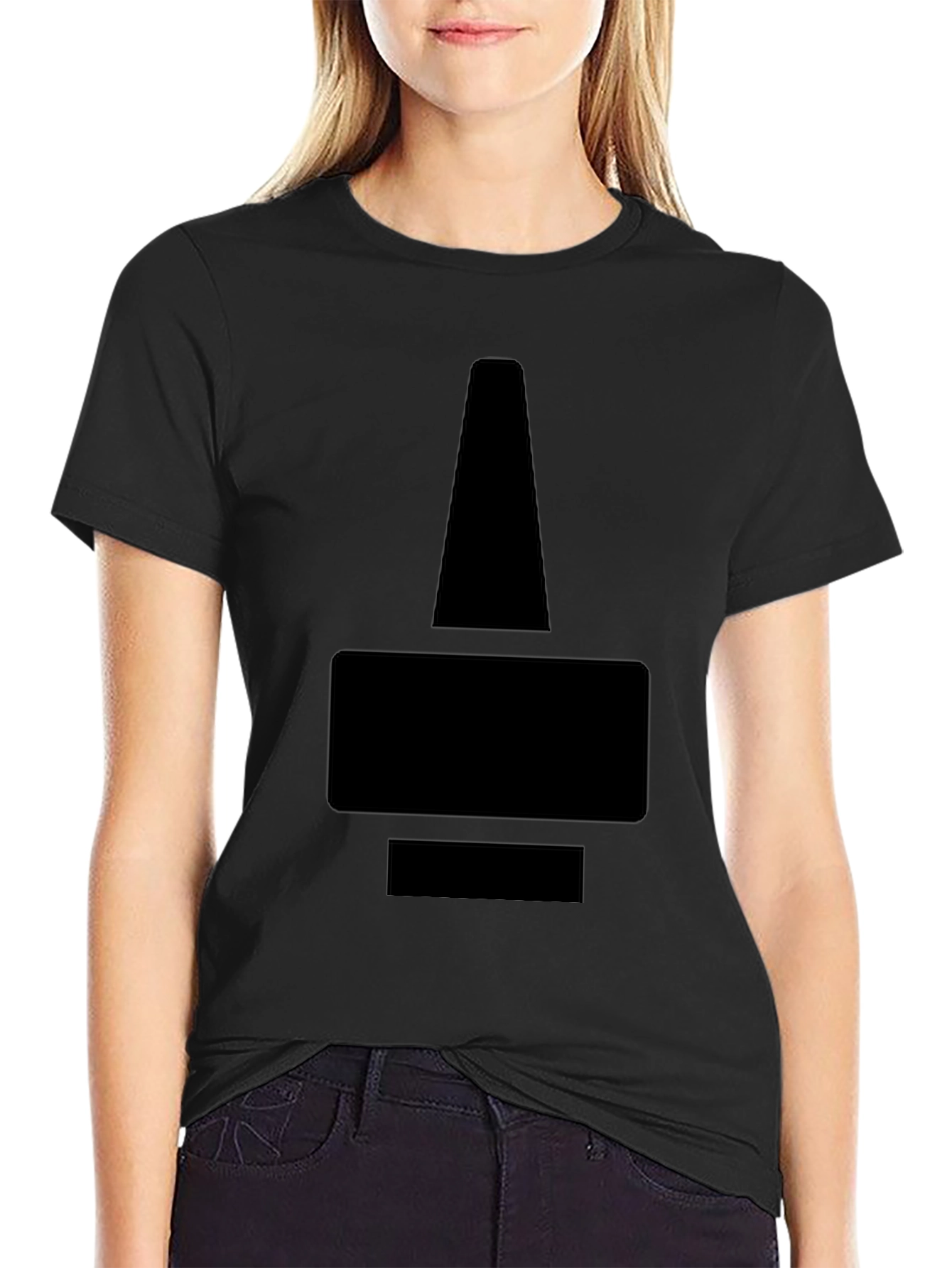 Geometric Black T-Shirt