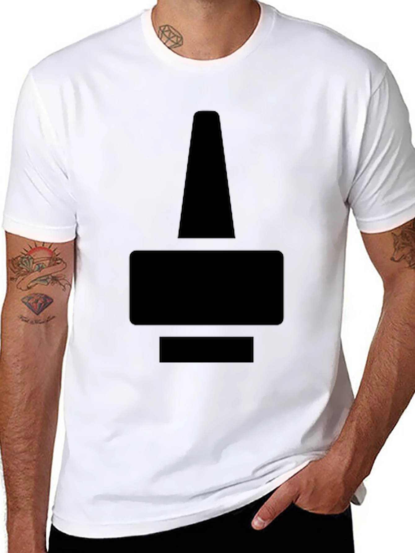 Geometric Black T-Shirt
