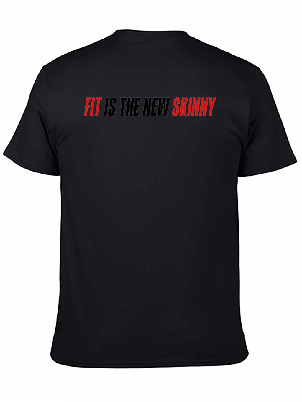Fit is the New Skinny Black Graphic Tee