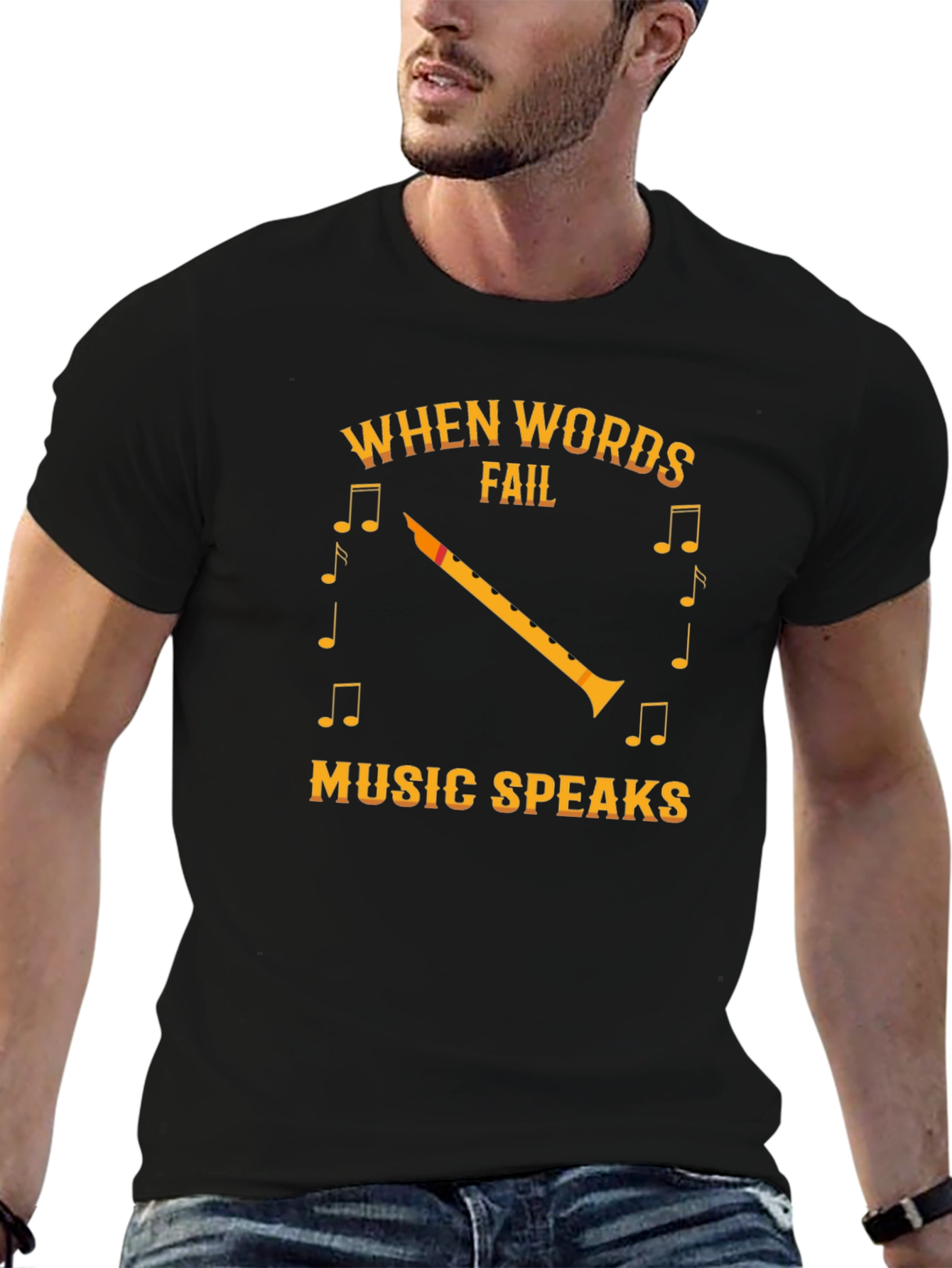 Music Speaks Graphic T-Shirt
