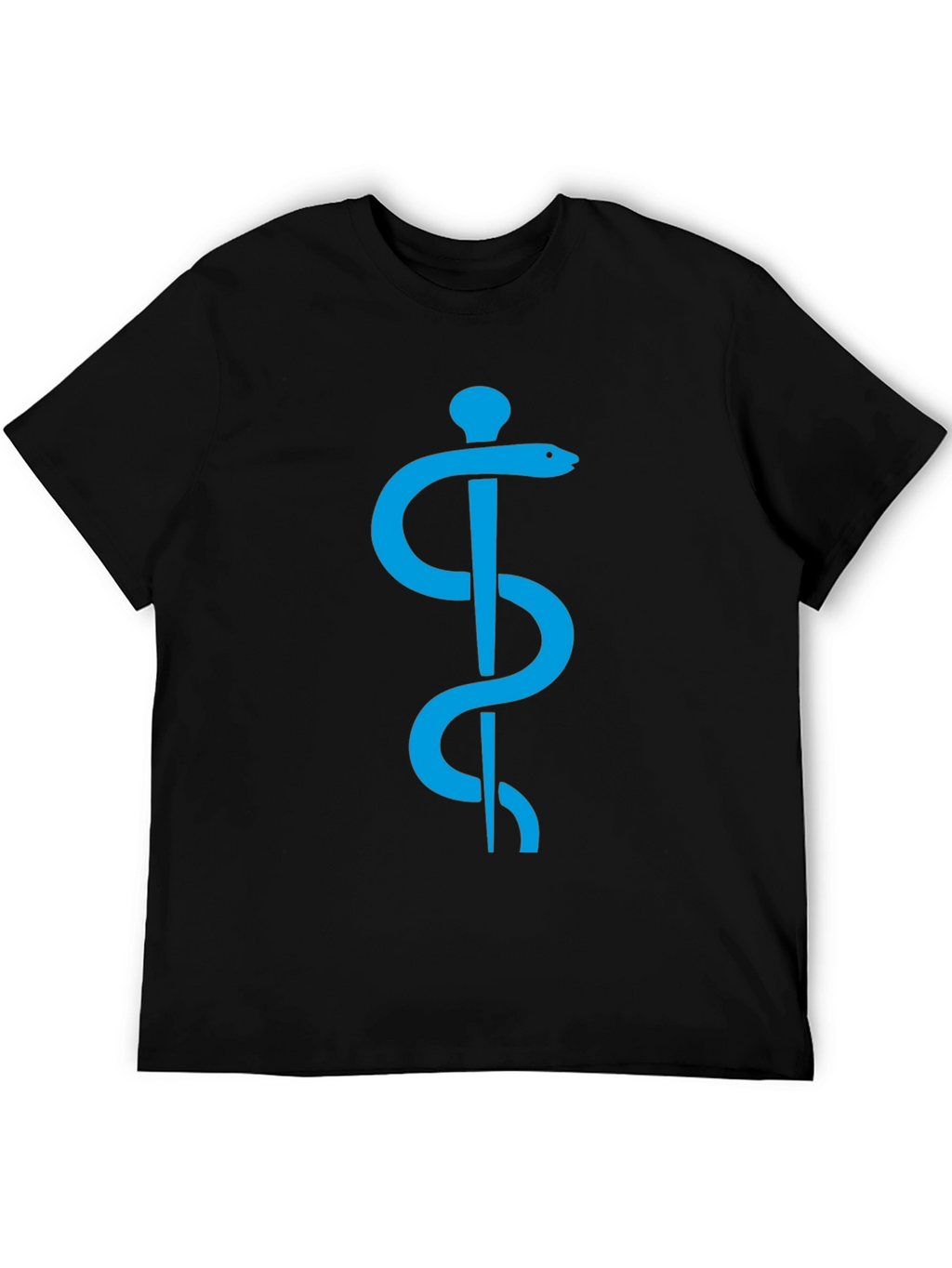 Rod of Asclepius Graphic Tee - Black