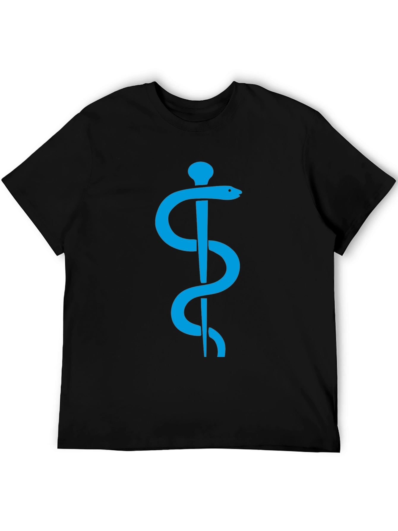 Rod of Asclepius Graphic Tee - Black