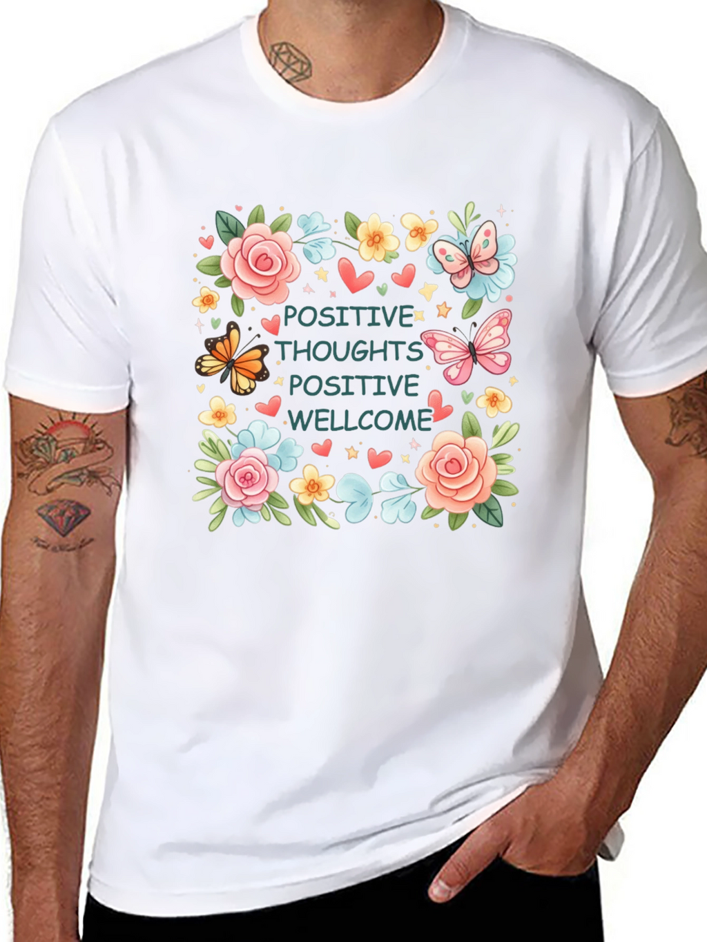 Positive Thoughts Graphic T-Shirt
