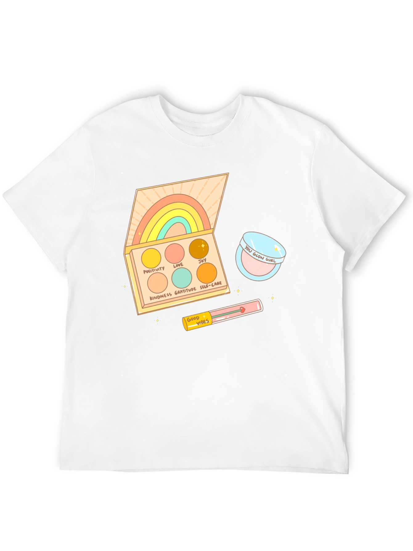 Rainbow Palette Graphic T-Shirt - Good Vibes