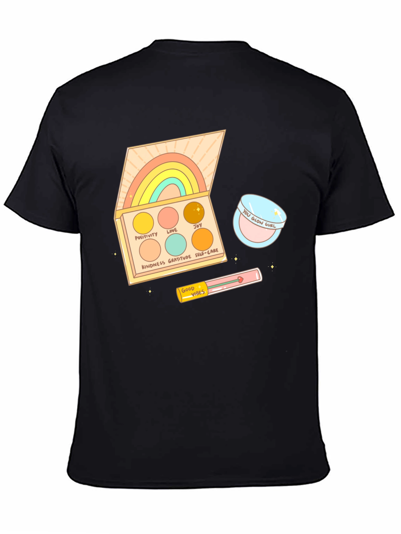 Rainbow Palette Graphic T-Shirt - Good Vibes