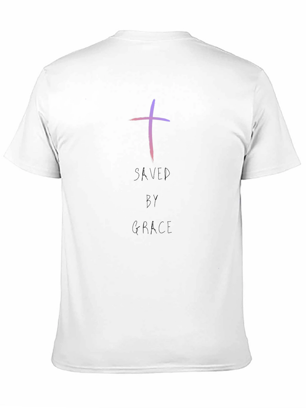 Saved By Grace Christian T-Shirt - Black