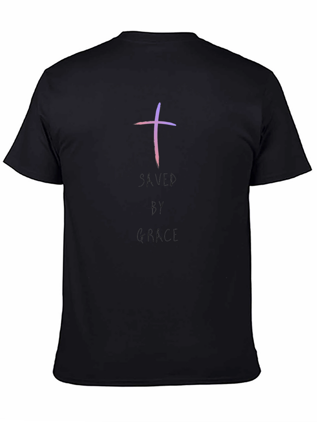 Saved By Grace Christian T-Shirt - Black