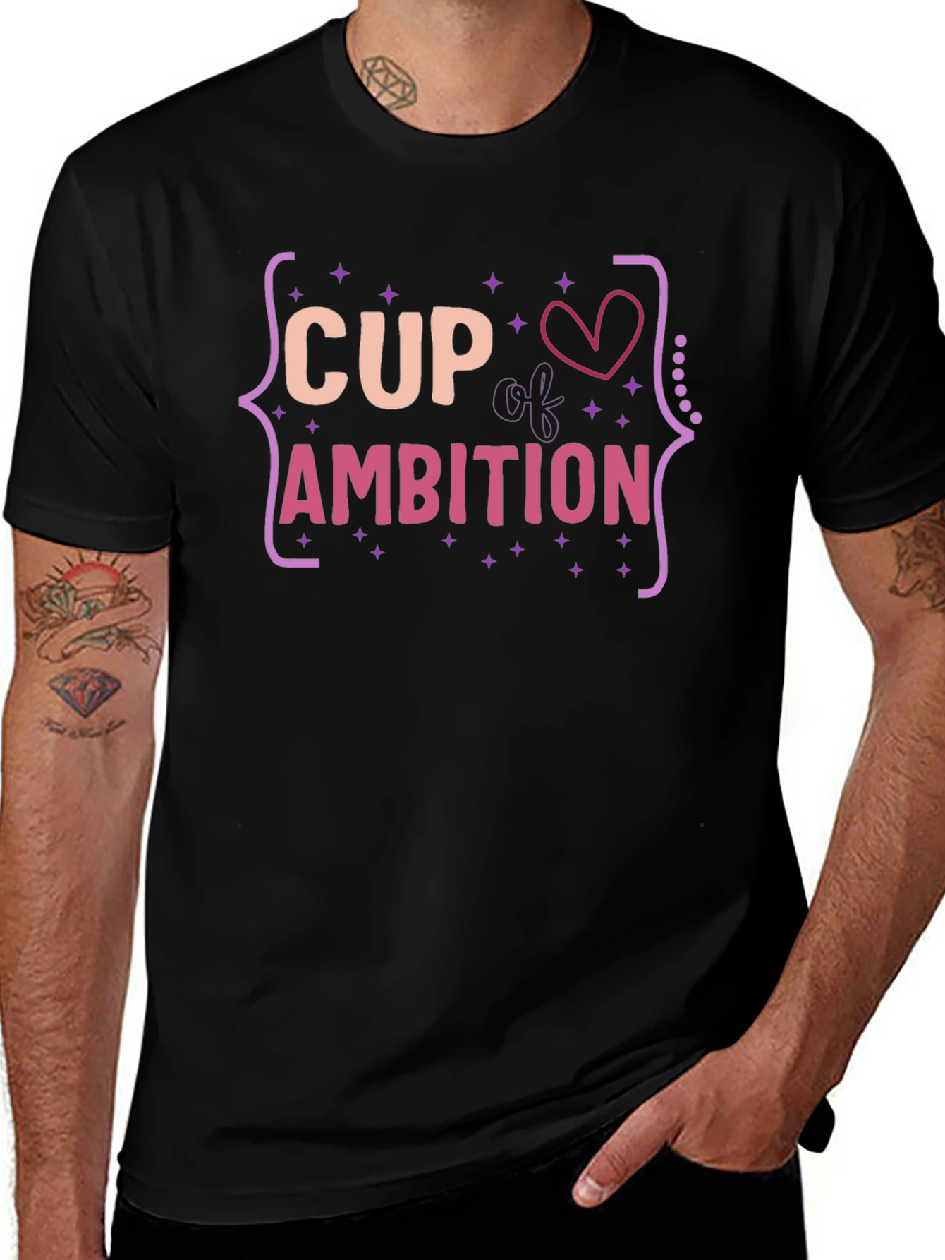 Cup of Ambition T-Shirt - Fun Graphic Tee