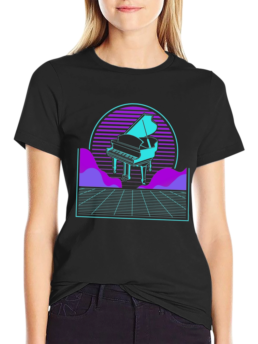 Synthwave Piano T-Shirt