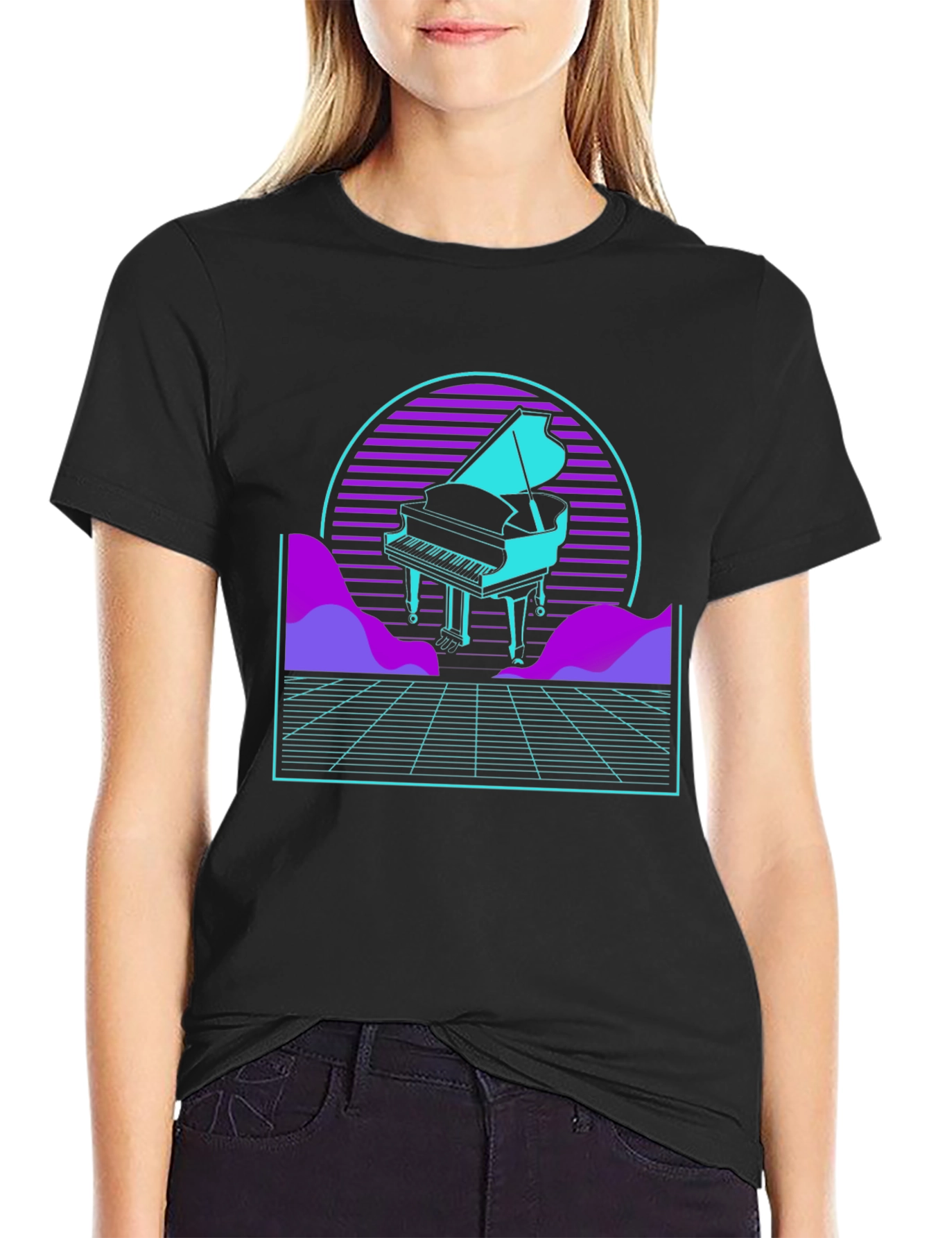 Synthwave Piano T-Shirt