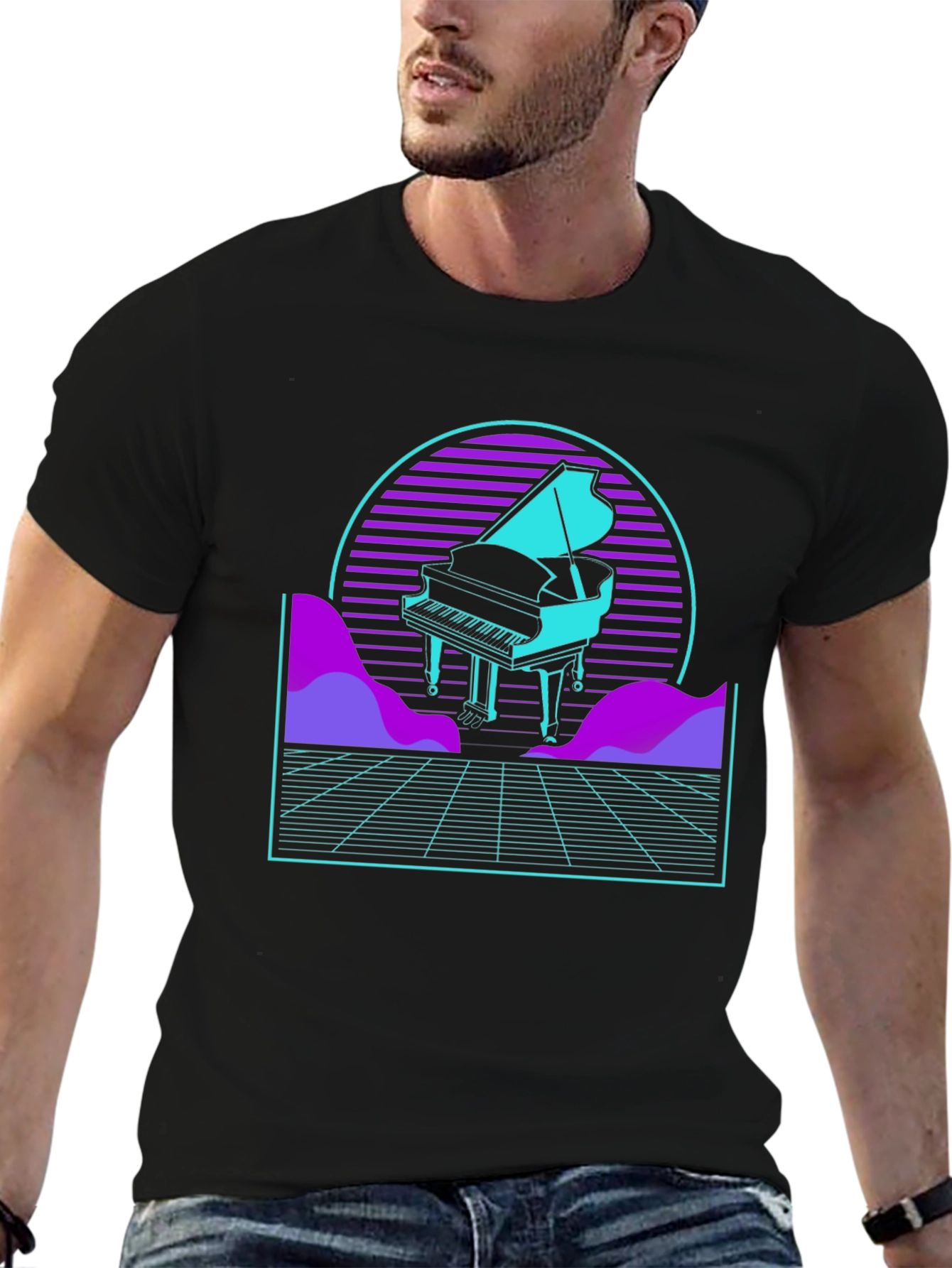 Synthwave Piano T-Shirt