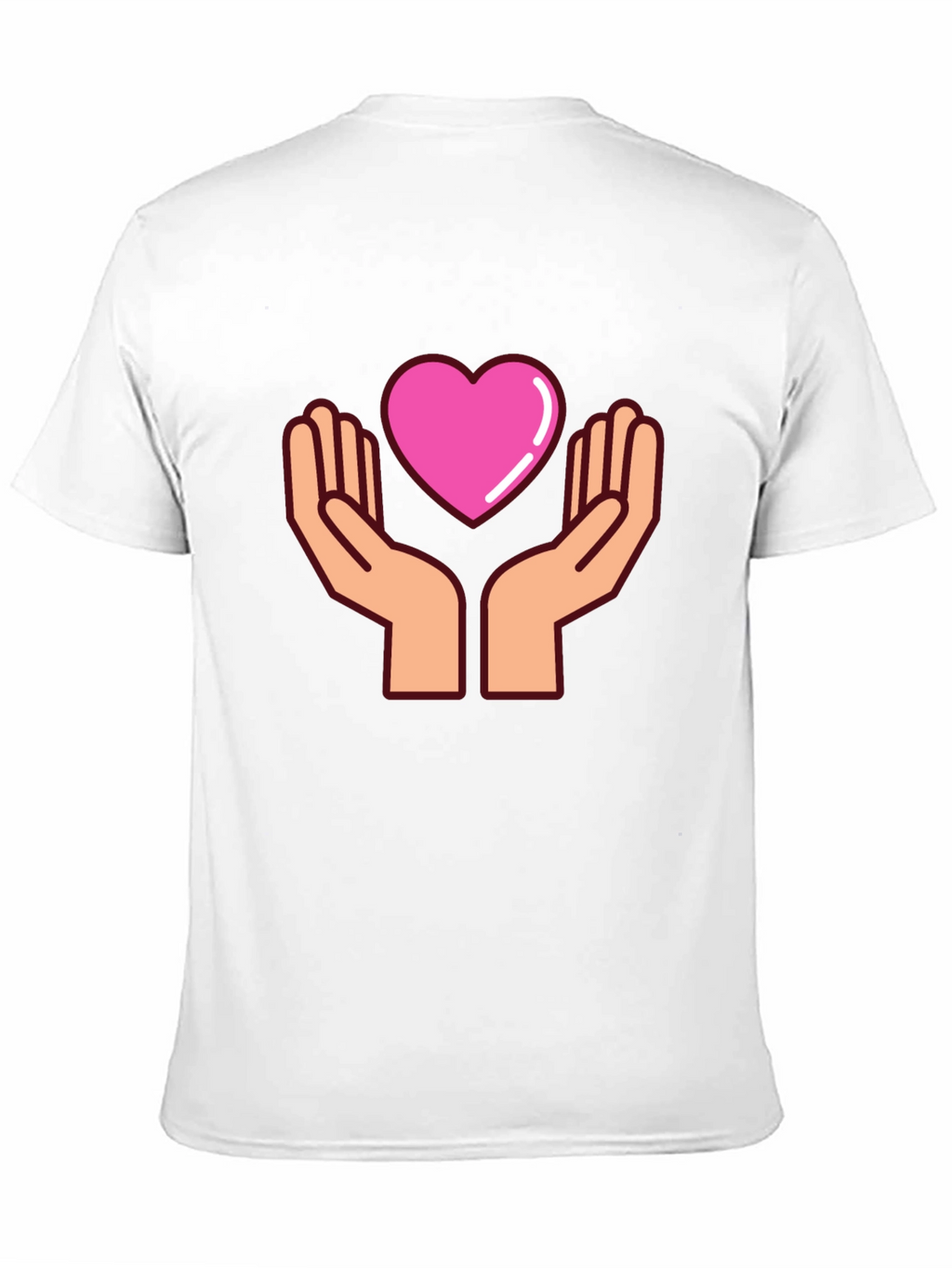 Heart Hands Graphic T-Shirt - Black