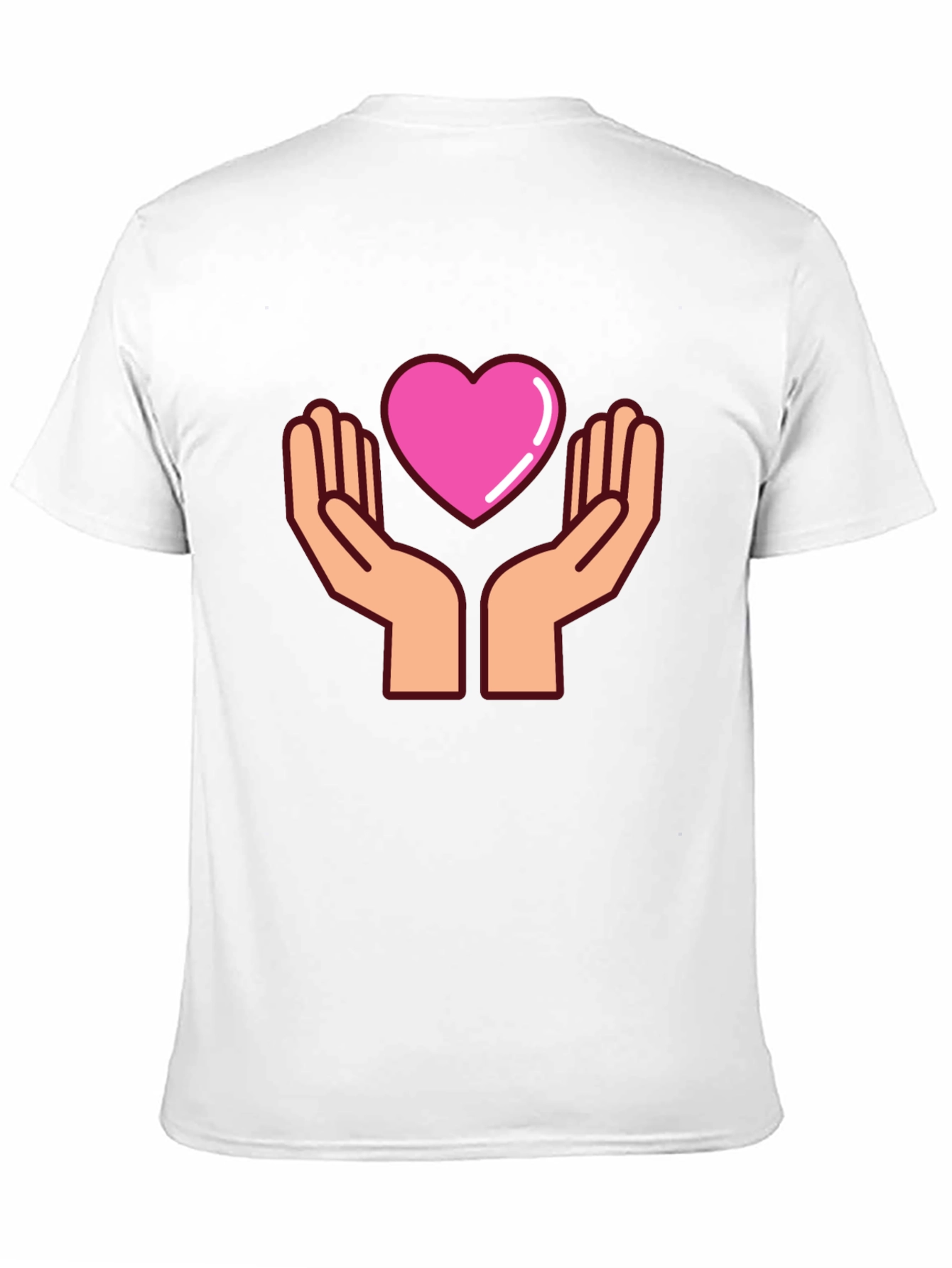 Heart Hands Graphic T-Shirt - Black