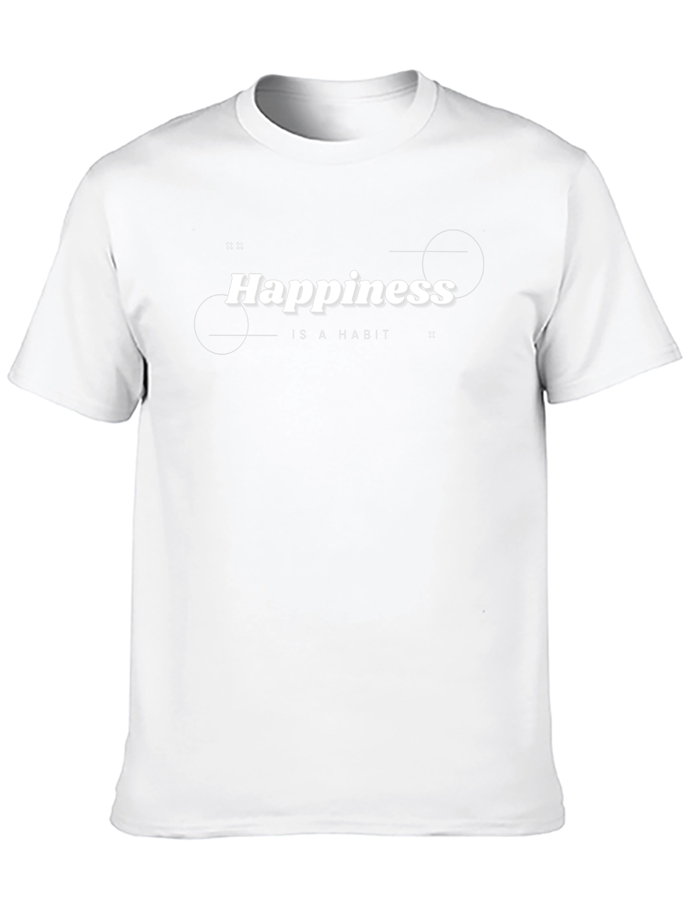 Happiness is a Habit Black T-Shirt