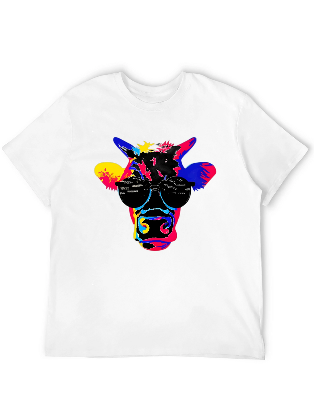 Cool Cow Graphic Tee - Black Cotton T-Shirt