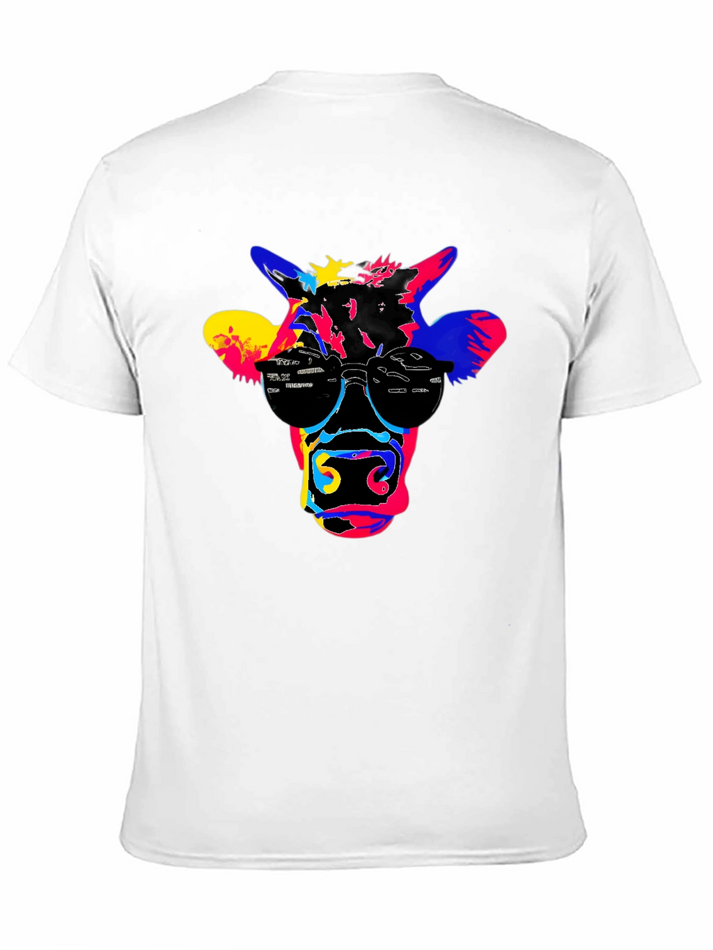 Cool Cow Graphic Tee - Black Cotton T-Shirt