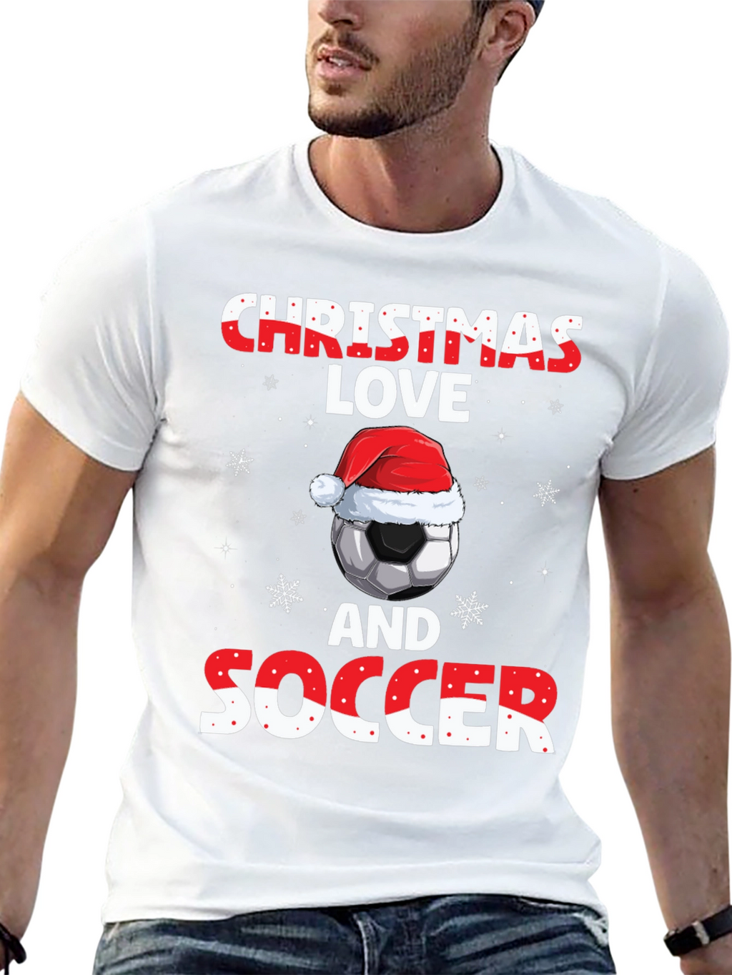 Christmas Love and Soccer T-Shirt