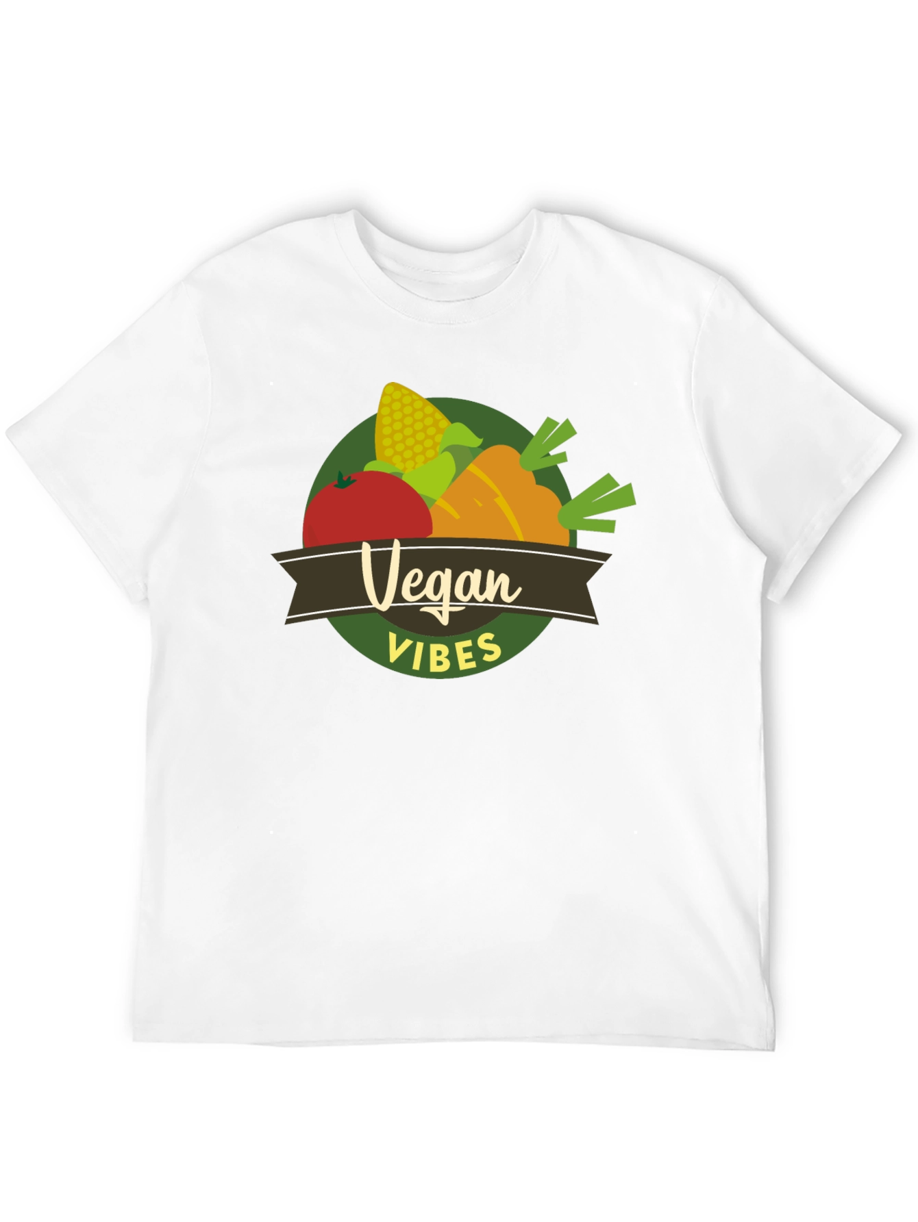 Vegan Vibes T-Shirt - Vegetarian Graphic Tee
