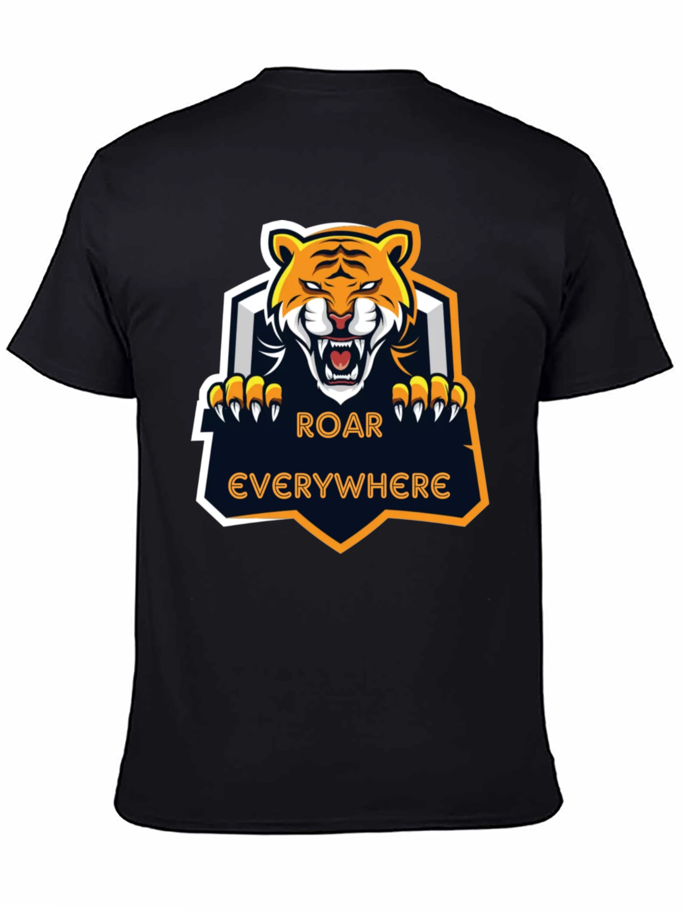 Roar Everywhere Graphic Tee - Fierce Tiger Design