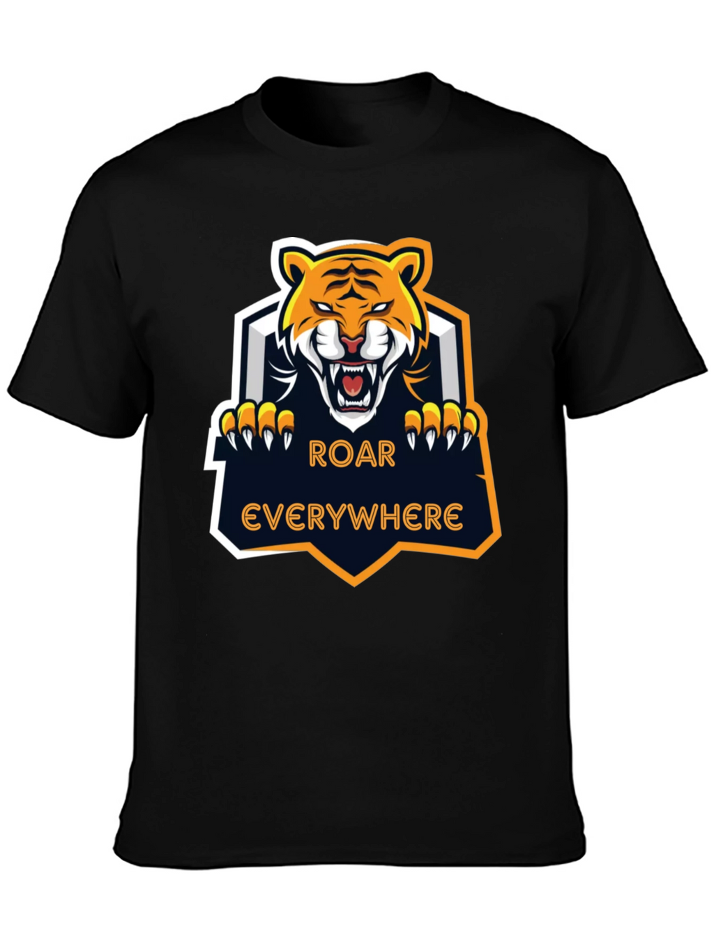 Roar Everywhere Graphic Tee - Fierce Tiger Design
