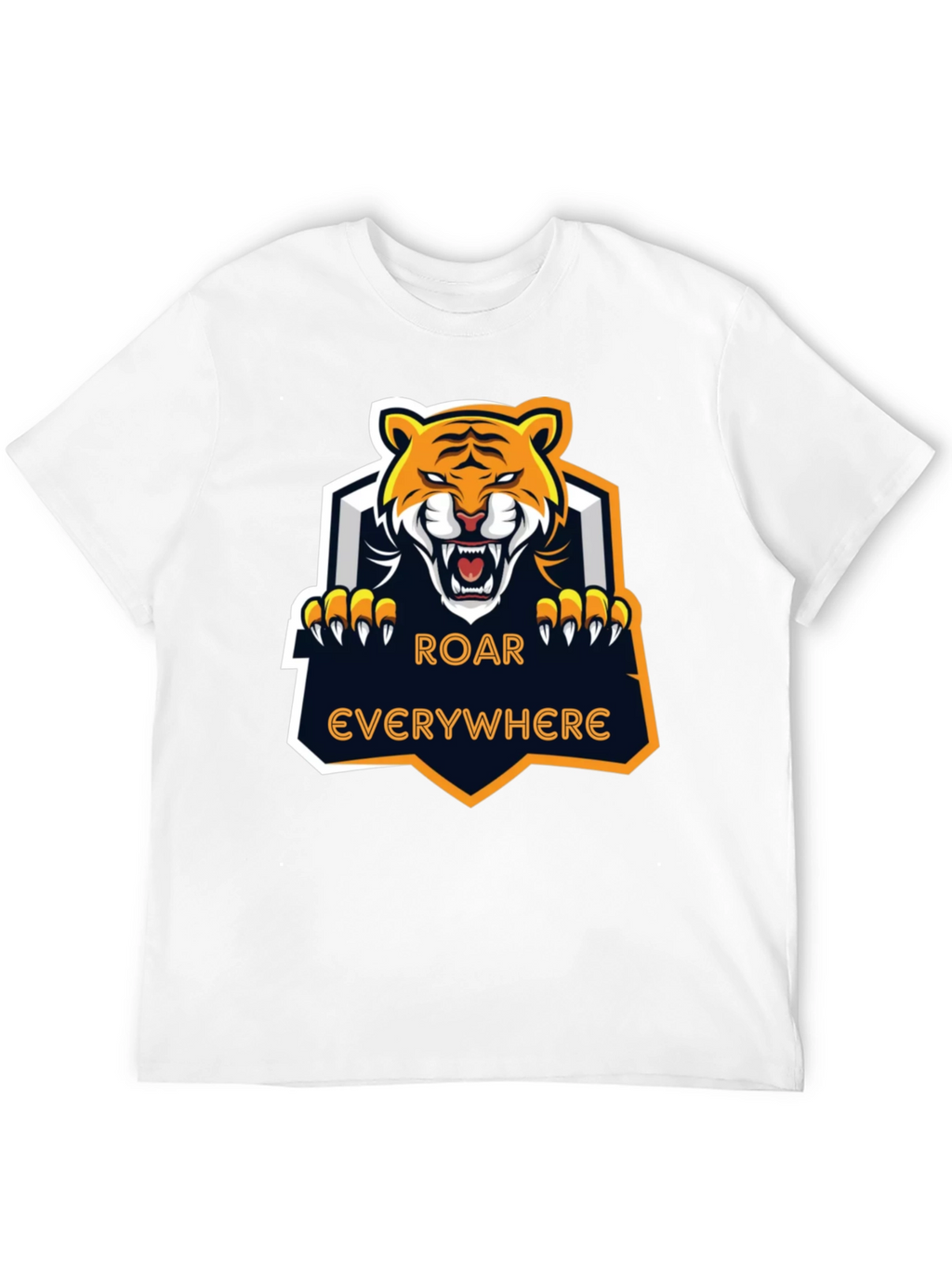 Roar Everywhere Graphic Tee - Fierce Tiger Design