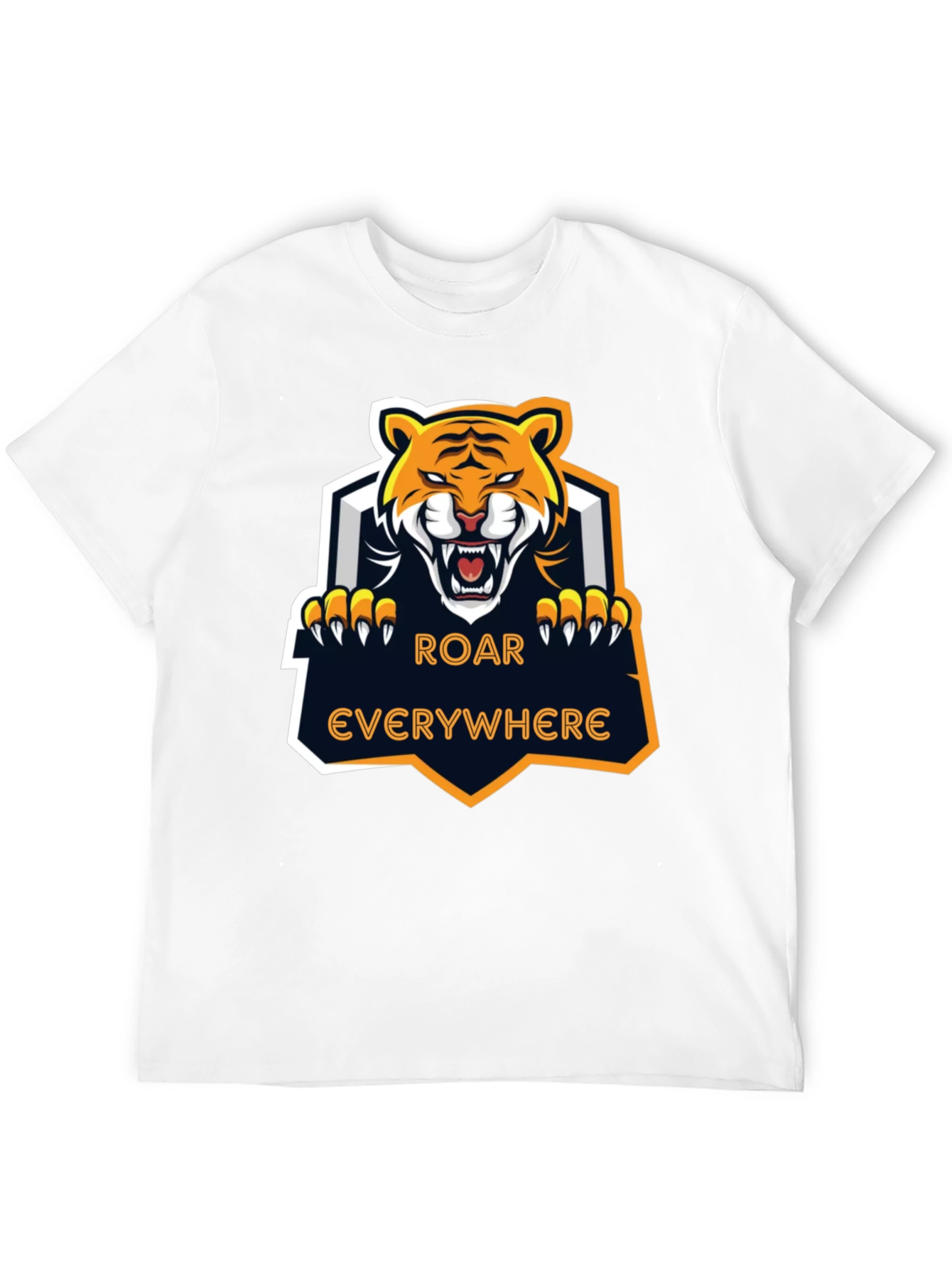 Roar Everywhere Graphic Tee - Fierce Tiger Design