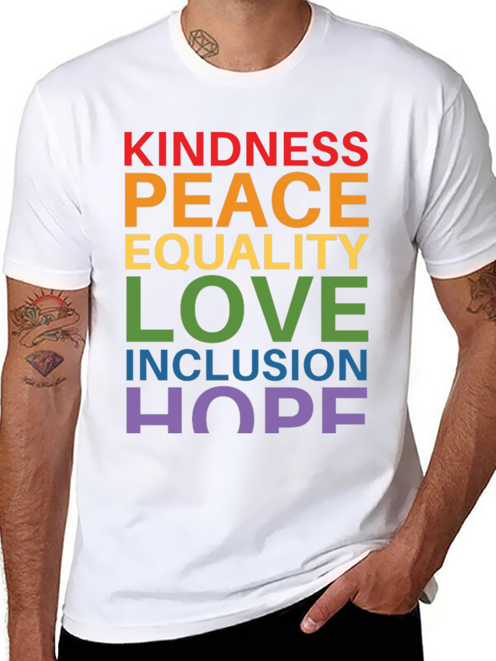 Kindness Peace Love Graphic Tee