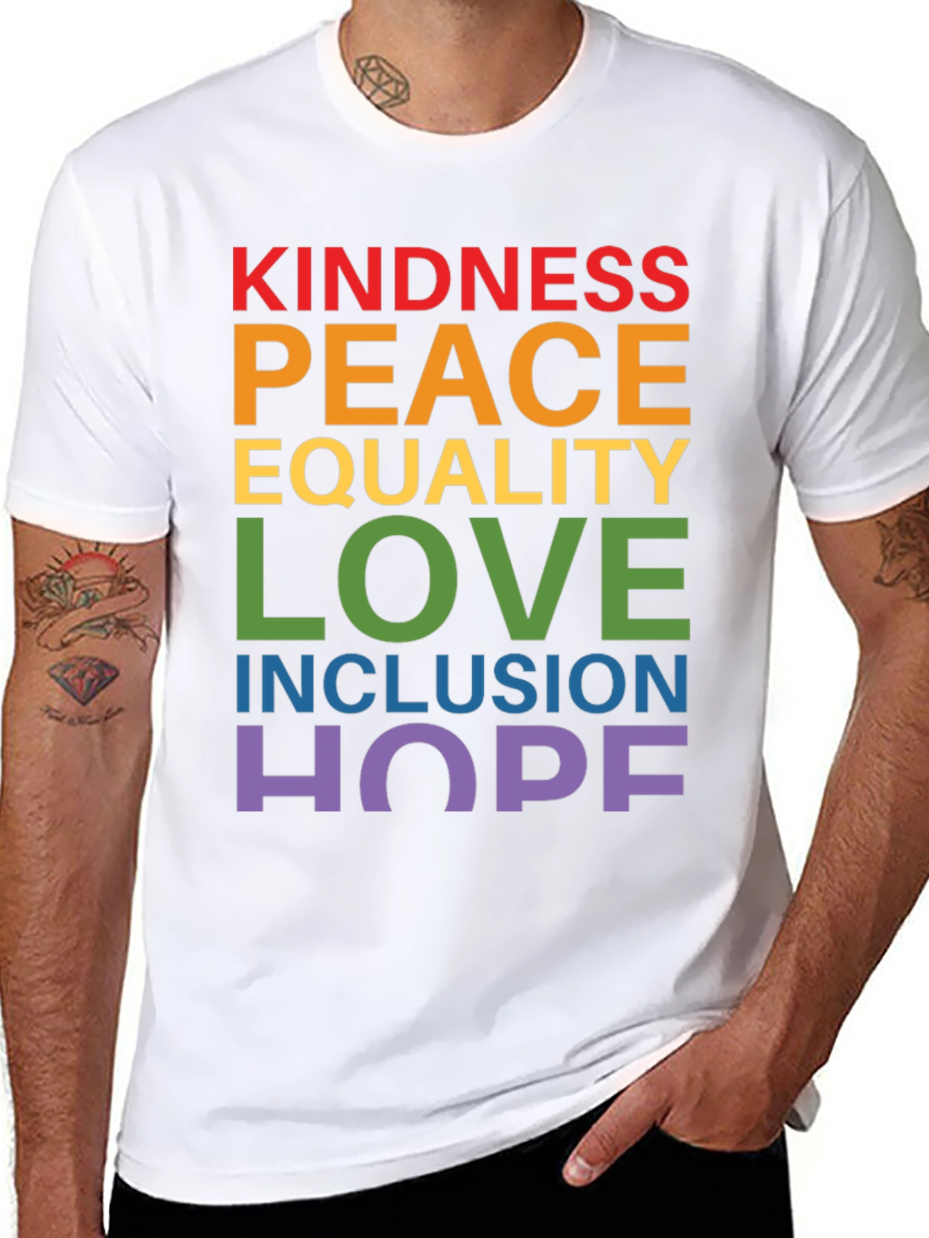 Kindness Peace Love Graphic Tee