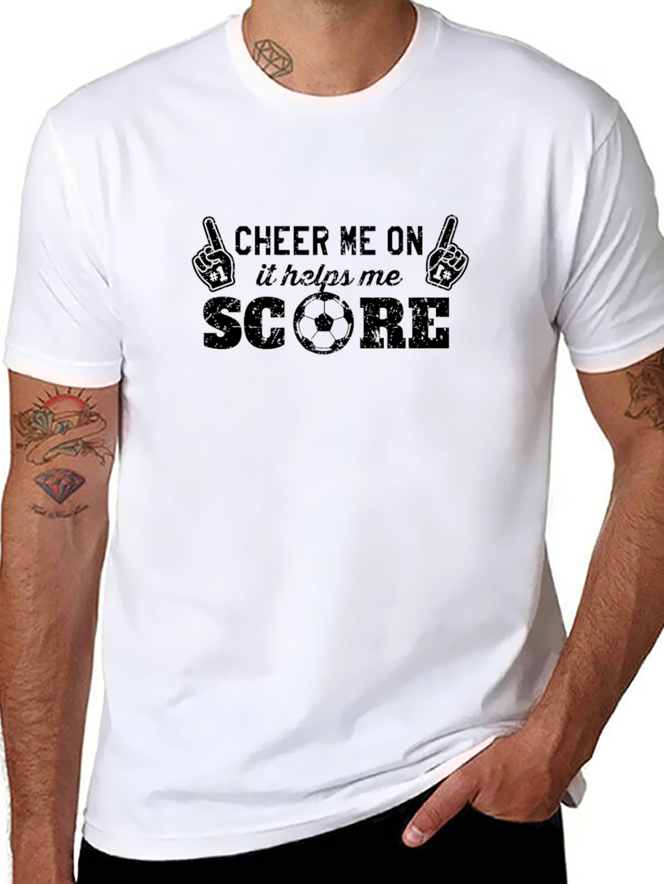 Cheer Me On Soccer Graphic Tee