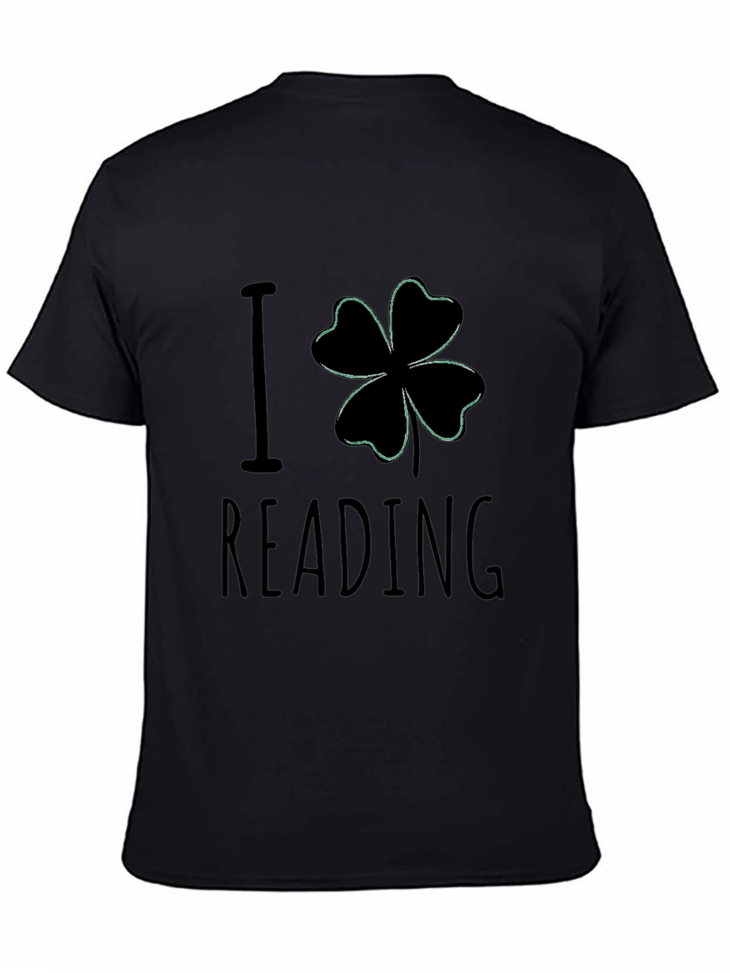 I Clover Reading Black T-Shirt