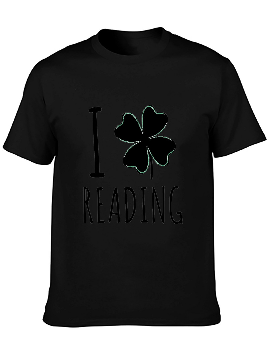 I Clover Reading Black T-Shirt