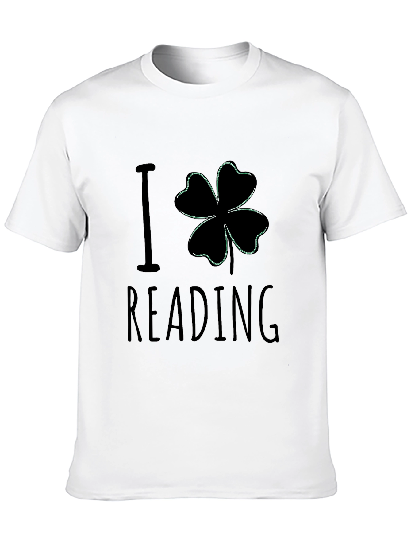 I Clover Reading Black T-Shirt