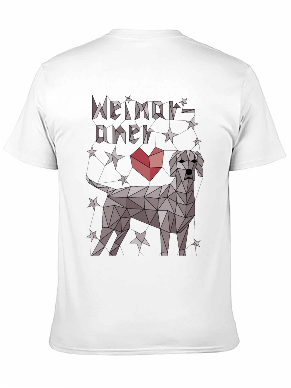Geometric Weimaraner Dog Lover T-Shirt