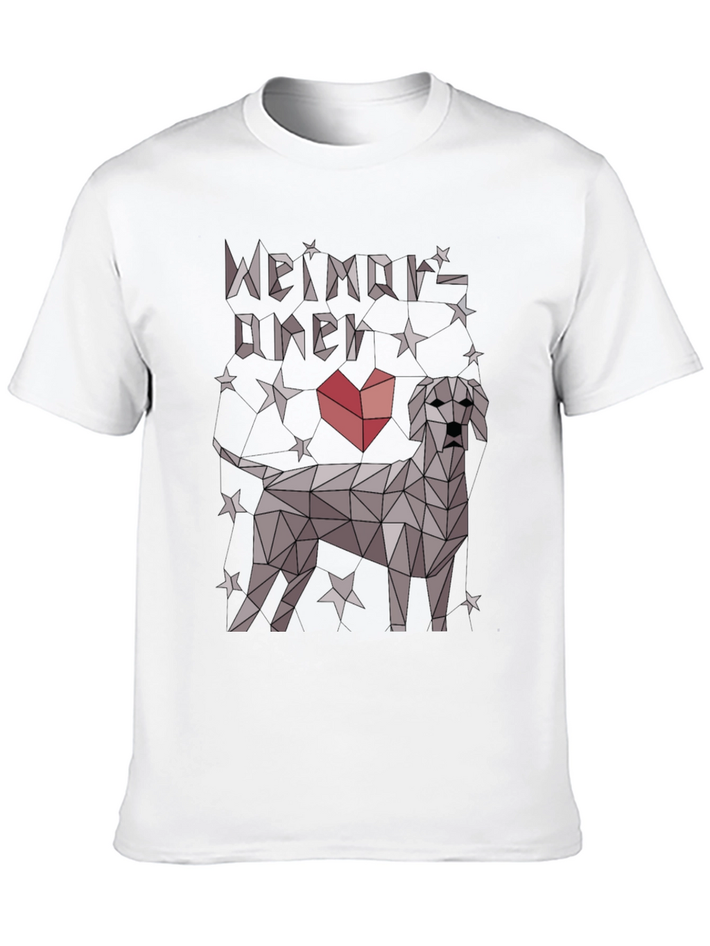 Geometric Weimaraner Dog Lover T-Shirt