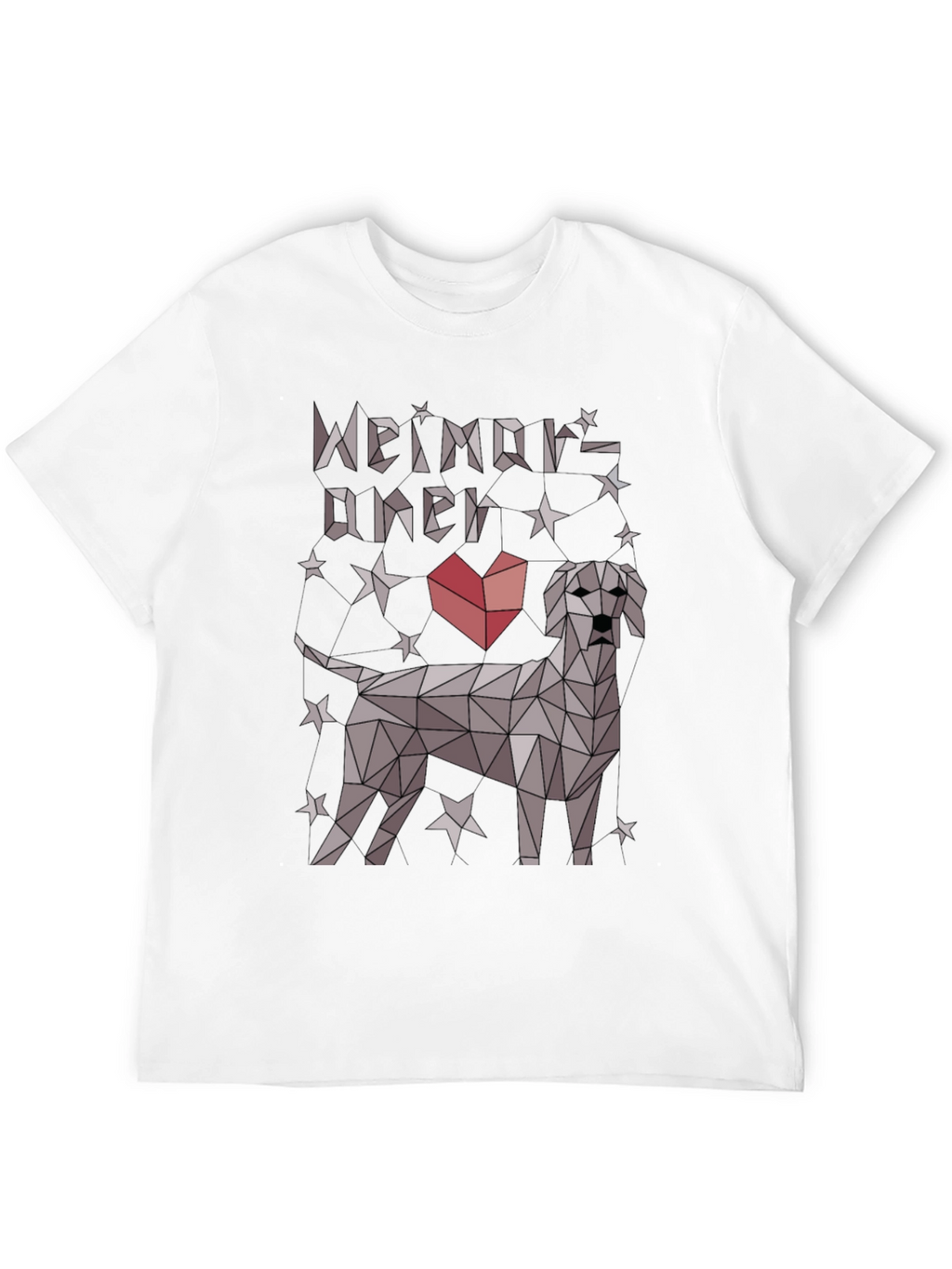 Geometric Weimaraner Dog Lover T-Shirt