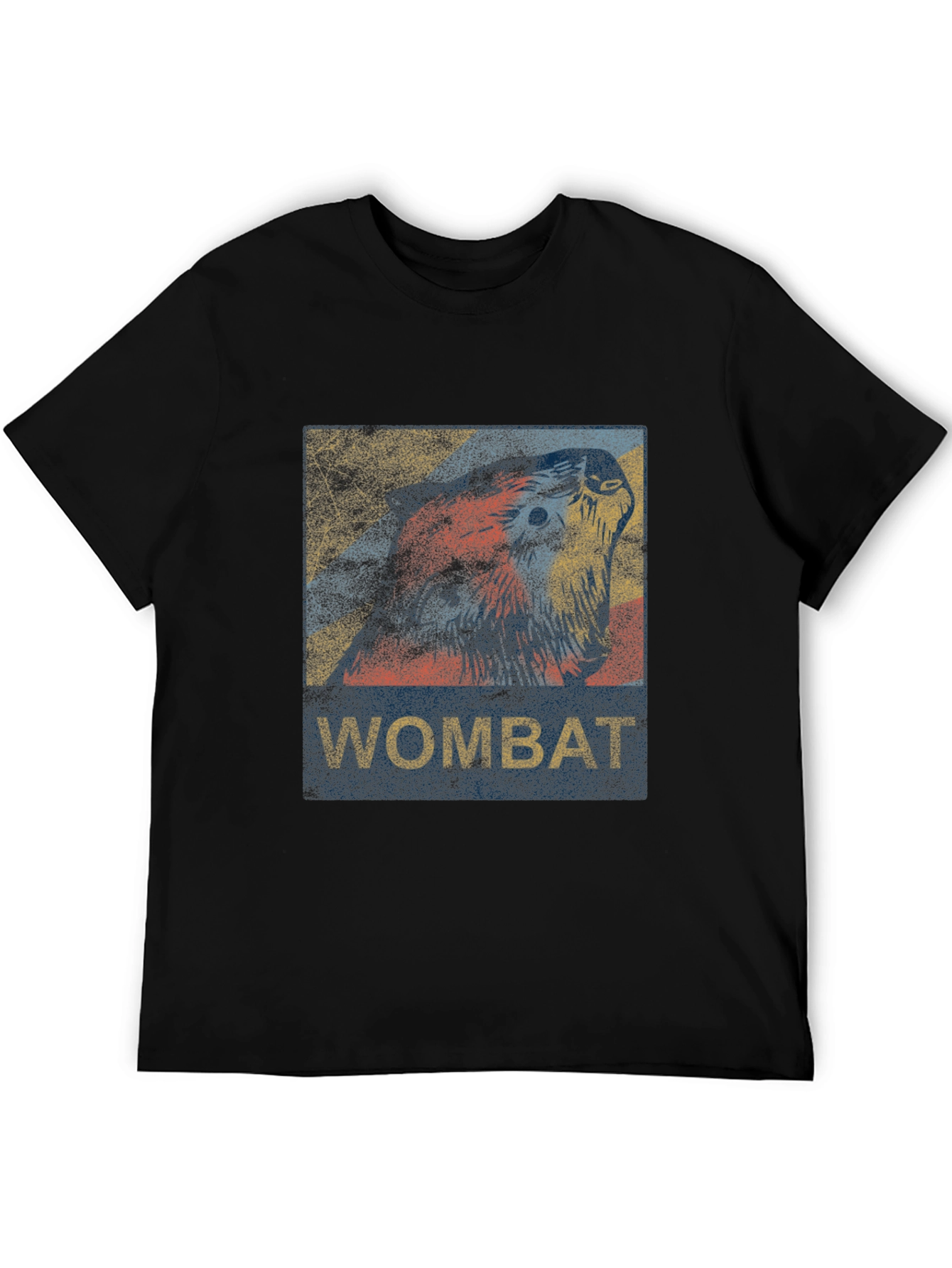Vintage Wombat Graphic T-Shirt - Casual Mens Tee
