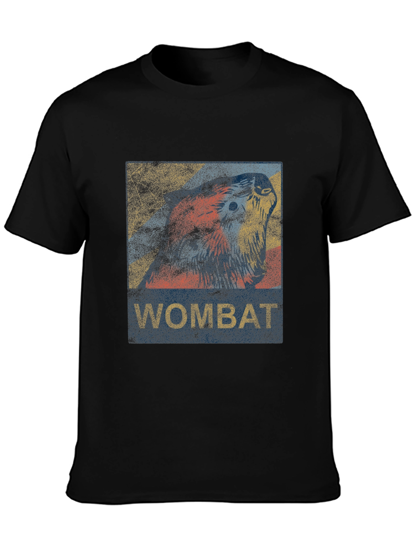 Vintage Wombat Graphic T-Shirt - Casual Mens Tee